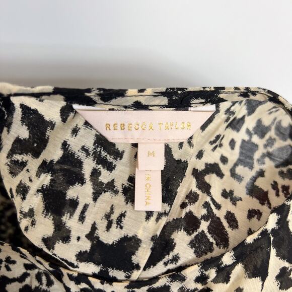 Rebecca Taylor Ruched Osaka Midi Dress Size Medium - Picture 10 of 11